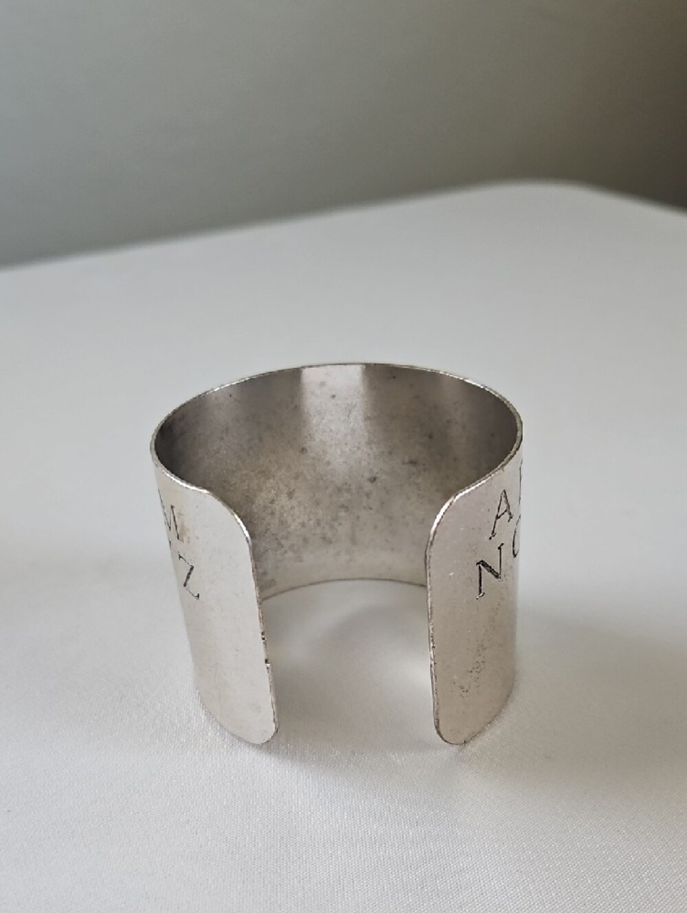 Hot Topic Silver Ouija-Style Alphabet Cuff Bracelet - Picture 5 of 7